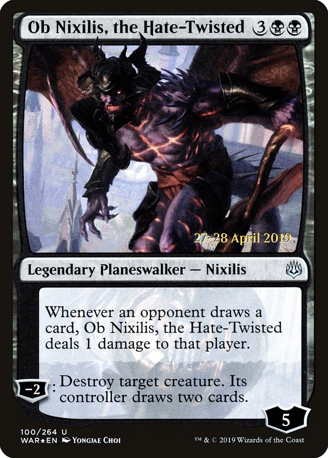Ob Nixilis, the Hate-Twisted [War of the Spark Prerelease Promos] | Clutch Gaming