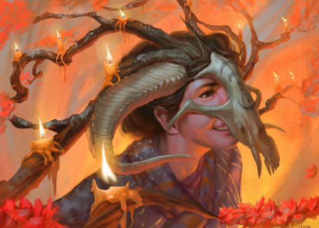 Hedgewitch's Mask Art Card [Innistrad: Midnight Hunt Art Series] | Clutch Gaming