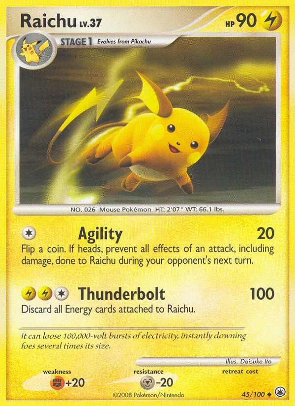 Raichu (45/100) [Diamond & Pearl: Majestic Dawn] | Clutch Gaming