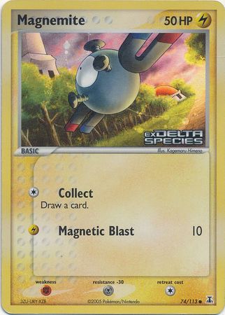 Magnemite (74/113) (Stamped) [EX: Delta Species] | Clutch Gaming