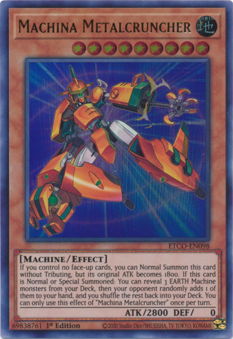 Machina Metalcruncher [ETCO-EN098] Ultra Rare | Clutch Gaming