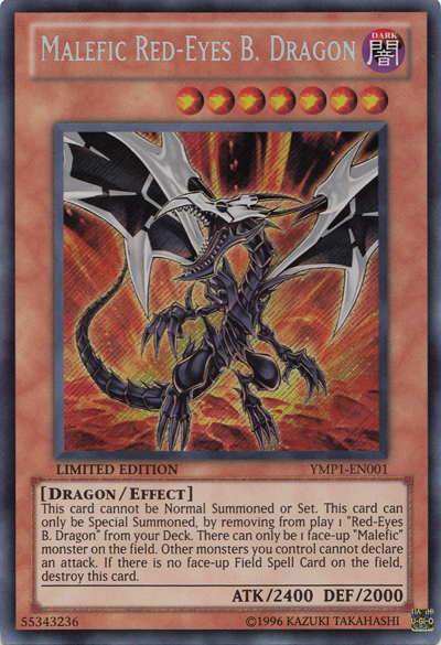 Malefic Red-Eyes B. Dragon [YMP1-EN001] Secret Rare | Clutch Gaming