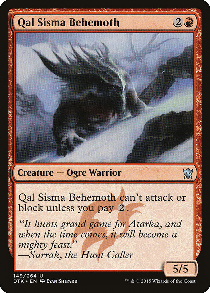 Qal Sisma Behemoth [Dragons of Tarkir] | Clutch Gaming