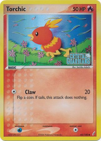 Torchic (65/100) (Stamped) [EX: Crystal Guardians] | Clutch Gaming