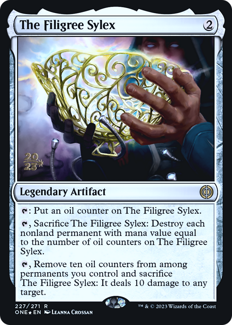 The Filigree Sylex [Phyrexia: All Will Be One Prerelease Promos] | Clutch Gaming