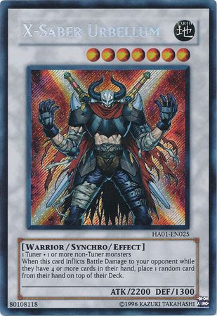 X-Saber Urbellum [HA01-EN025] Secret Rare | Clutch Gaming