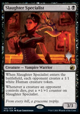 Slaughter Specialist (Promo Pack) [Innistrad: Midnight Hunt Promos] | Clutch Gaming