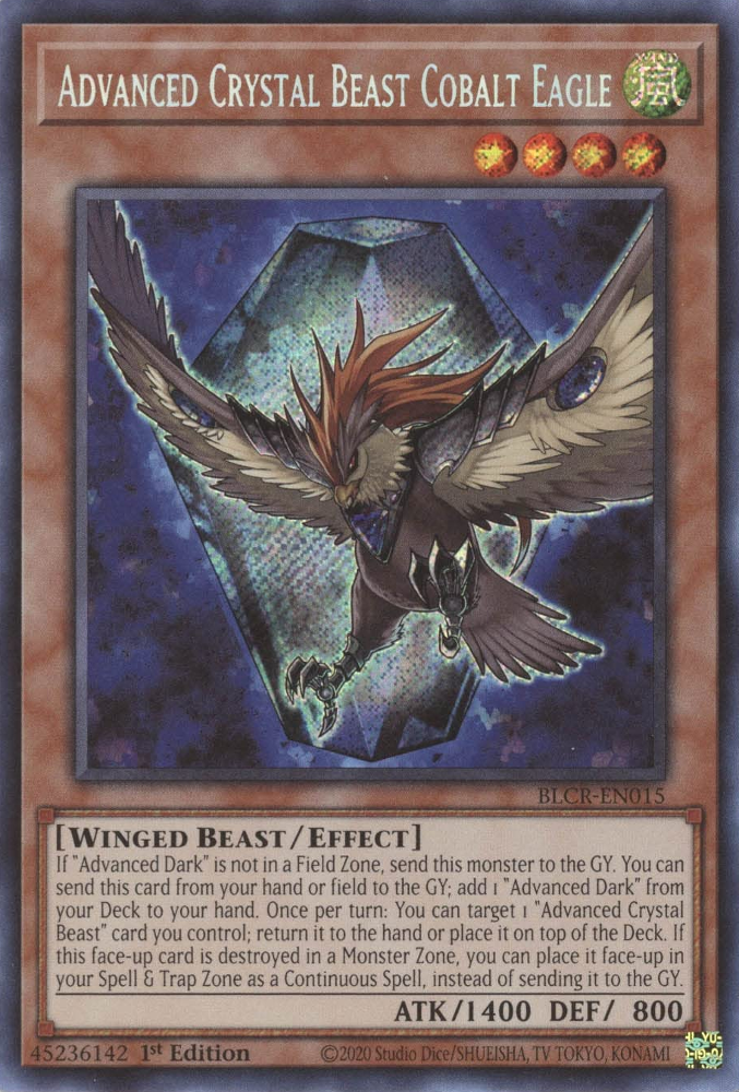 Advanced Crystal Beast Cobalt Eagle [BLCR-EN015] Secret Rare | Clutch Gaming