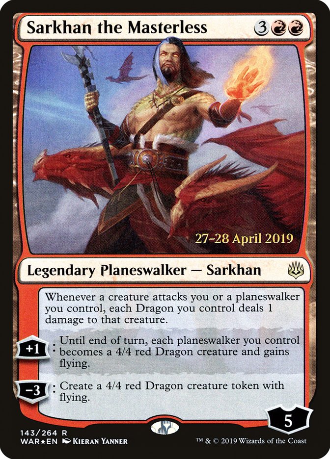 Sarkhan the Masterless [War of the Spark Prerelease Promos] | Clutch Gaming