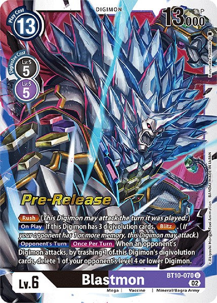 Blastmon [BT10-070] [Xros Encounter Pre-Release Cards] | Clutch Gaming