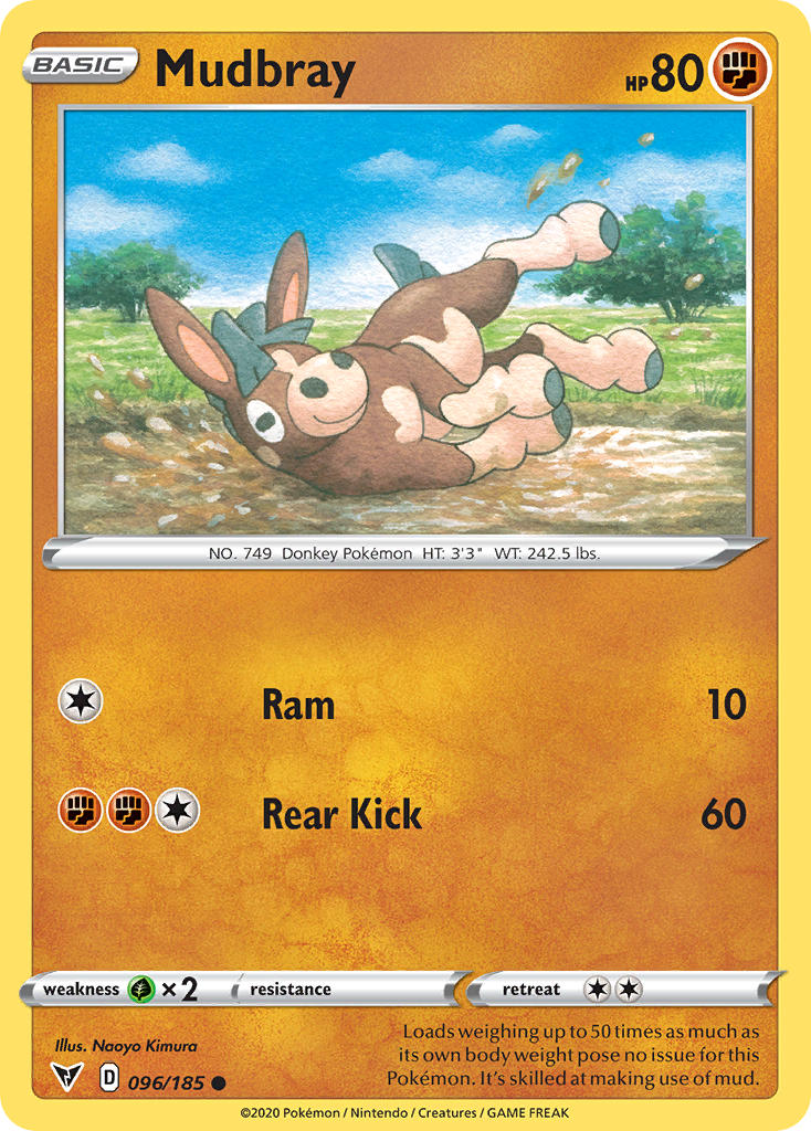 Mudbray (096/185) [Sword & Shield: Vivid Voltage] | Clutch Gaming