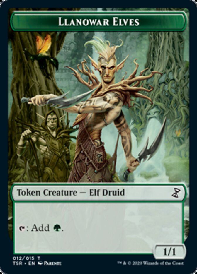 Llanowar Elves Token [Time Spiral Remastered Tokens] | Clutch Gaming