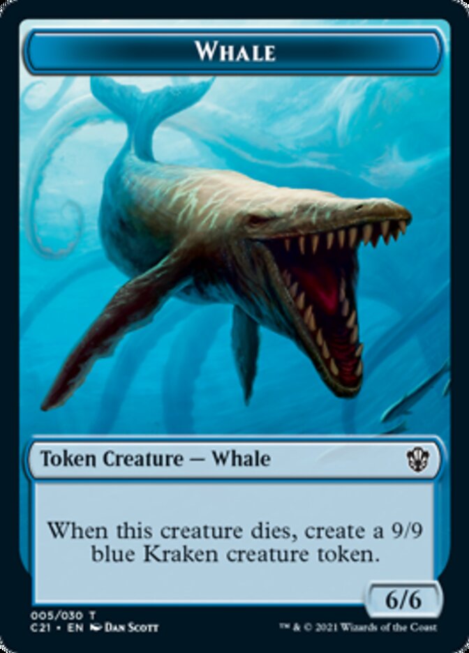 Beast (010) // Whale Double-Sided Token [Commander 2021 Tokens] | Clutch Gaming