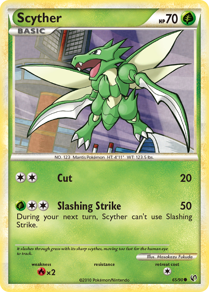 Scyther (65/90) [HeartGold & SoulSilver: Undaunted] | Clutch Gaming