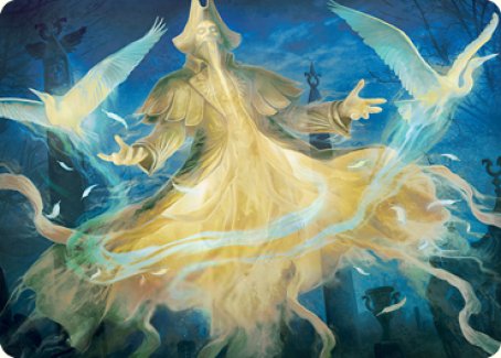 Heron-Blessed Geist Art Card [Innistrad: Crimson Vow Art Series] | Clutch Gaming