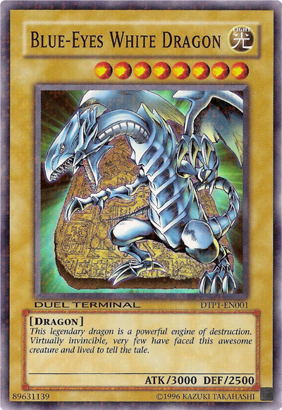 Blue-Eyes White Dragon [DTP1-EN001] Super Rare | Clutch Gaming