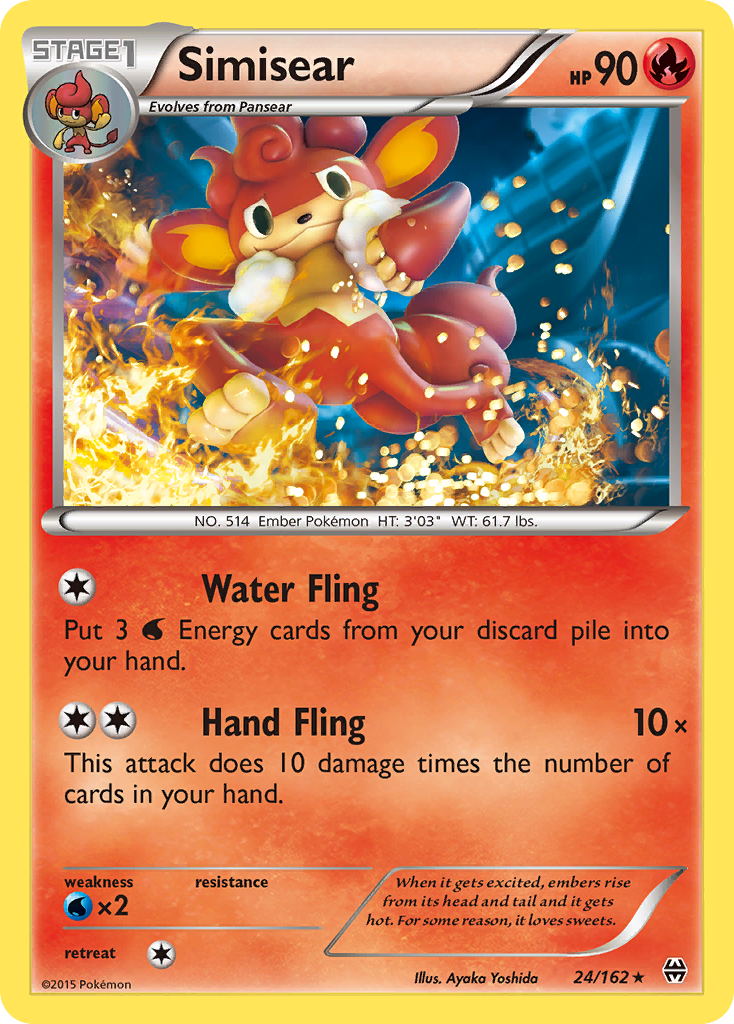 Simisear (24/162) [XY: BREAKthrough] | Clutch Gaming