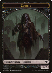 Vampire // Zombie Double-Sided Token [Commander 2017 Tokens] | Clutch Gaming