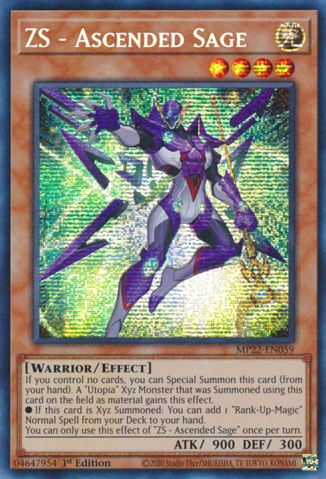 ZS - Ascended Sage [MP22-EN059] Prismatic Secret Rare | Clutch Gaming