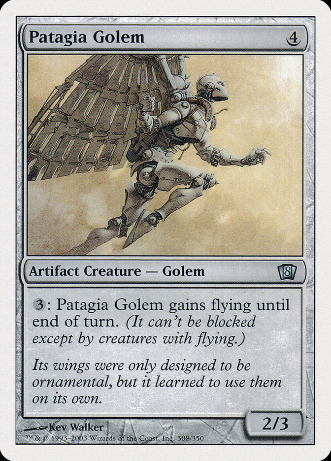 Patagia Golem [Eighth Edition] | Clutch Gaming