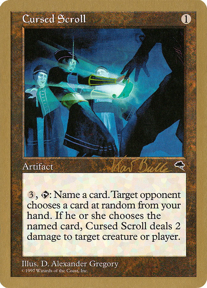 Cursed Scroll (Kai Budde) [World Championship Decks 1999] | Clutch Gaming