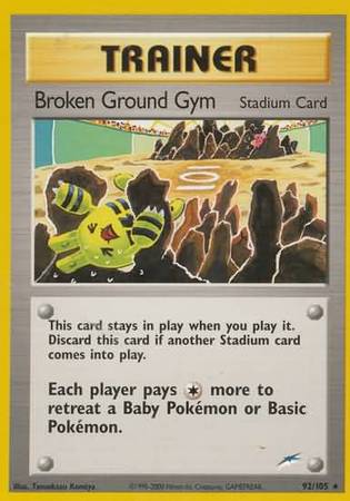 Broken Ground Gym (92/105) [Neo Destiny Unlimited] | Clutch Gaming