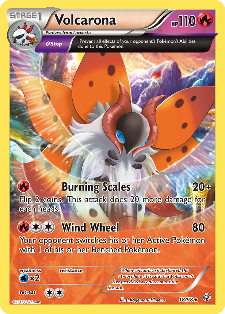 Volcarona (18/98) [XY: Ancient Origins] | Clutch Gaming