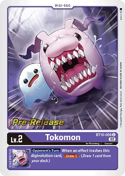 Tokomon [BT10-006] [Xros Encounter Pre-Release Cards] | Clutch Gaming