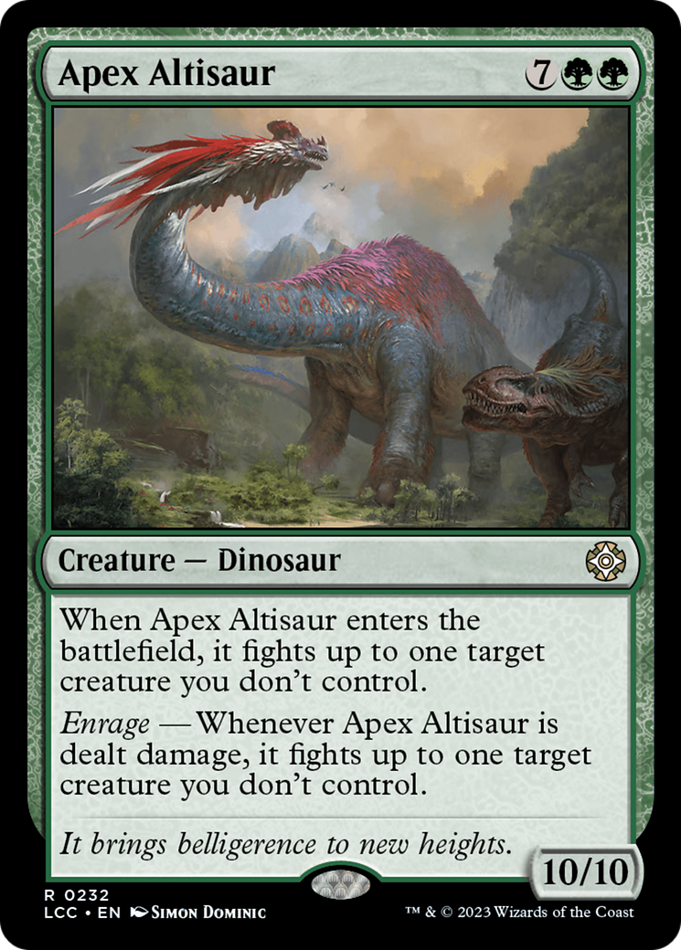 Apex Altisaur [The Lost Caverns of Ixalan Commander] | Clutch Gaming