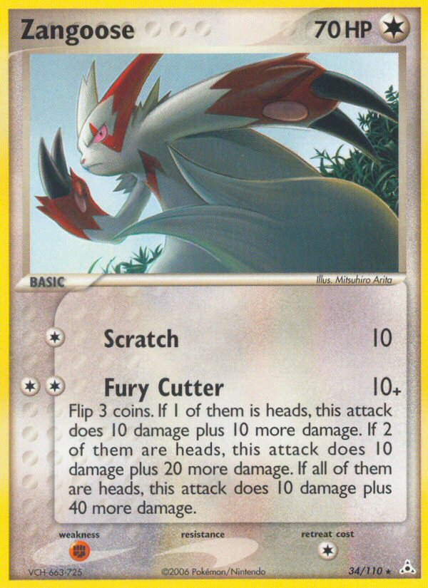 Zangoose (34/110) [EX: Holon Phantoms] | Clutch Gaming