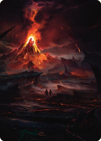 Valley of Gorgoroth Art Card [The Lord of the Rings: Tales of Middle-earth Art Series] | Clutch Gaming