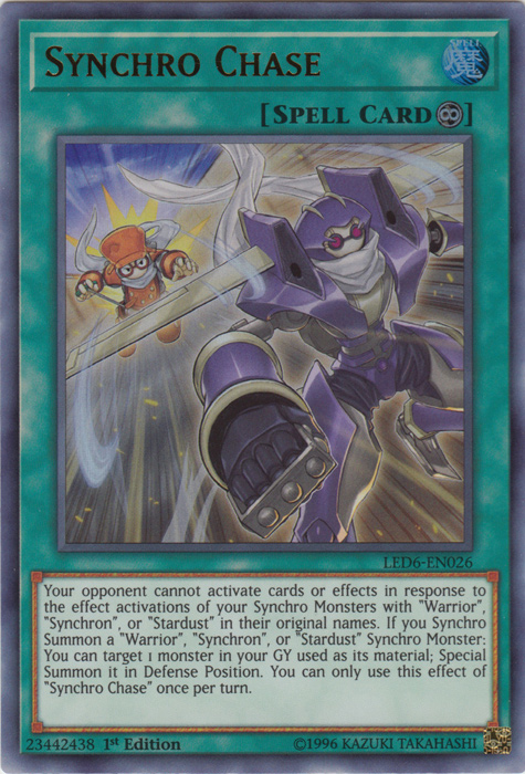 Synchro Chase [LED6-EN026] Ultra Rare | Clutch Gaming