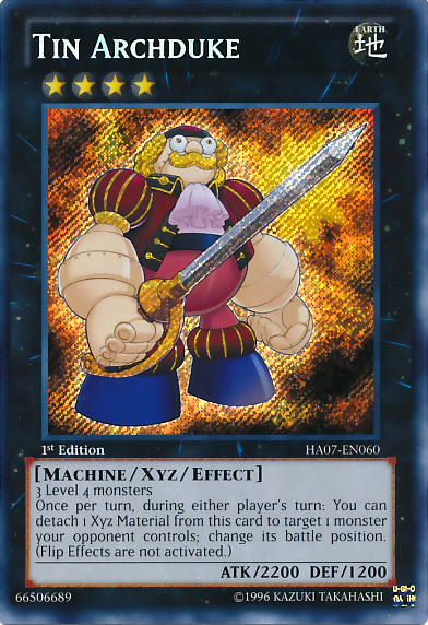 Tin Archduke [HA07-EN060] Secret Rare | Clutch Gaming