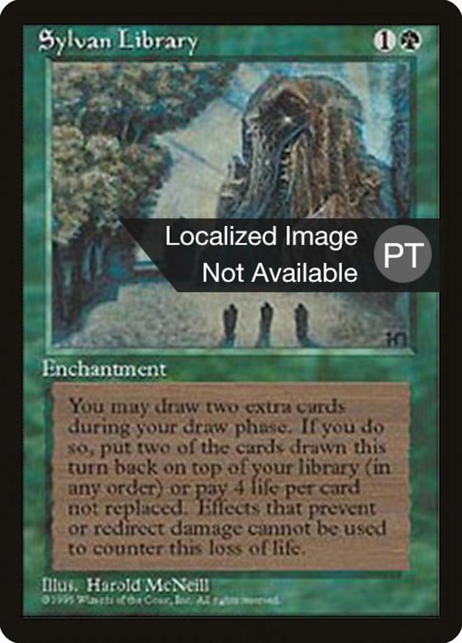 Sylvan Library [Fourth Edition (Foreign Black Border)] | Clutch Gaming