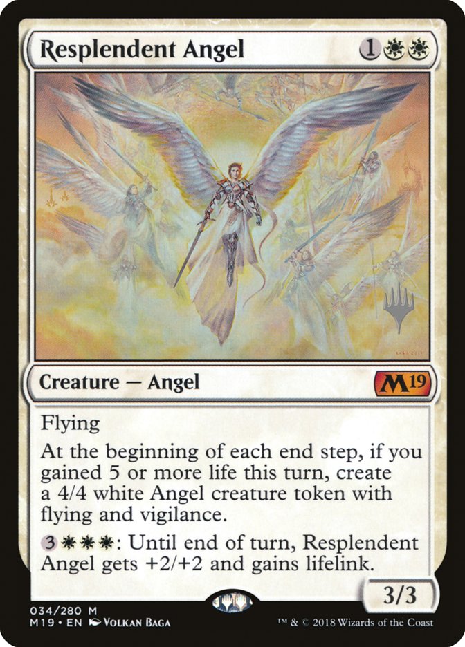 Resplendent Angel (Promo Pack) [Core Set 2019 Promos] | Clutch Gaming