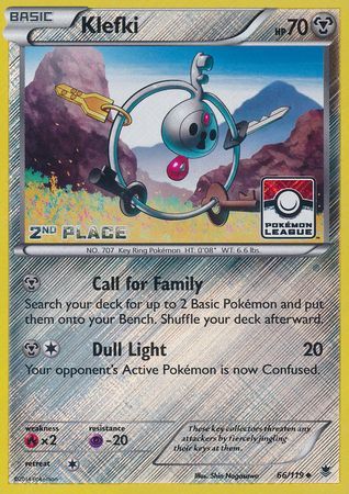 Klefki (66/119) (League Promo 2nd Place) [XY: Phantom Forces] | Clutch Gaming