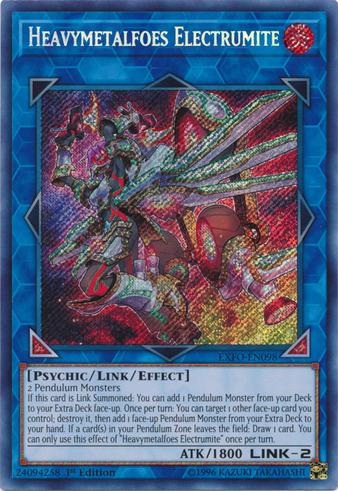 Heavymetalfoes Electrumite [EXFO-EN098] Secret Rare | Clutch Gaming