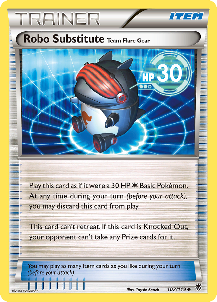 Robo Substitute Team Flare Gear (102/119) [XY: Phantom Forces] | Clutch Gaming