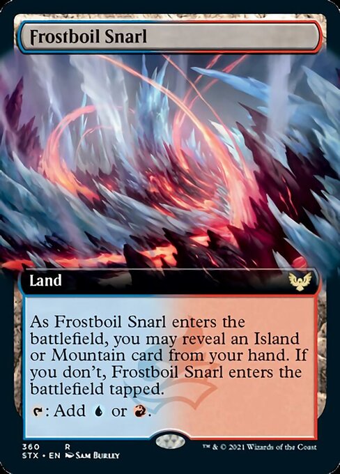 Frostboil Snarl (Extended Art) [Strixhaven: School of Mages] | Clutch Gaming