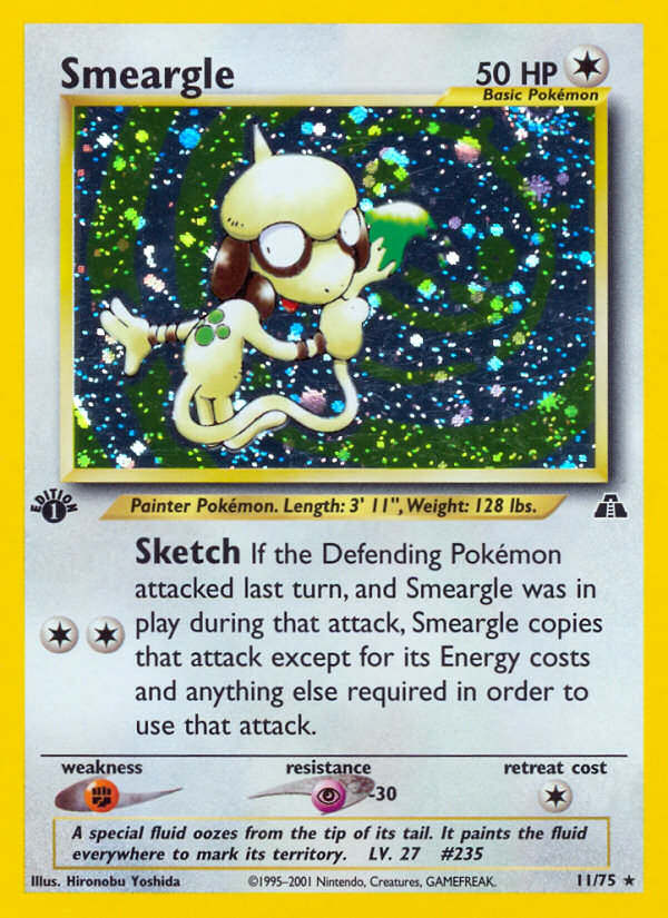 Smeargle (11/75) [Neo Discovery 1st Edition] | Clutch Gaming