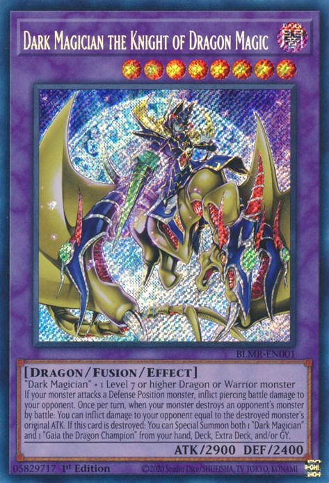 Dark Magician the Knight of Dragon Magic [BLMR-EN001] Secret Rare | Clutch Gaming