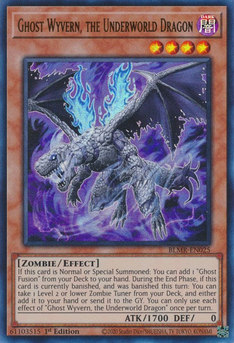 Ghost Wyvern, the Underworld Dragon [BLMR-EN025] Ultra Rare | Clutch Gaming