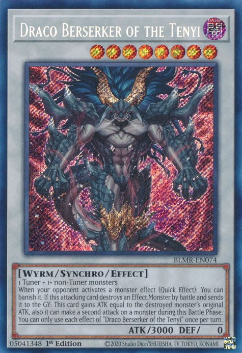 Draco Berserker of the Tenyi [BLMR-EN074] Secret Rare | Clutch Gaming