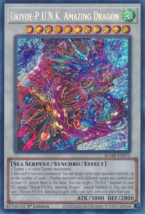 Ukiyoe-P.U.N.K. Amazing Dragon [BLMR-EN075] Secret Rare | Clutch Gaming