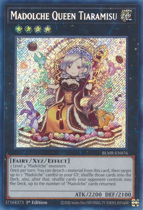 Madolche Queen Tiaramisu [BLMR-EN076] Secret Rare | Clutch Gaming