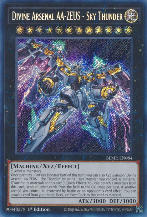 Divine Arsenal AA-ZEUS - Sky Thunder [BLMR-EN084] Secret Rare | Clutch Gaming