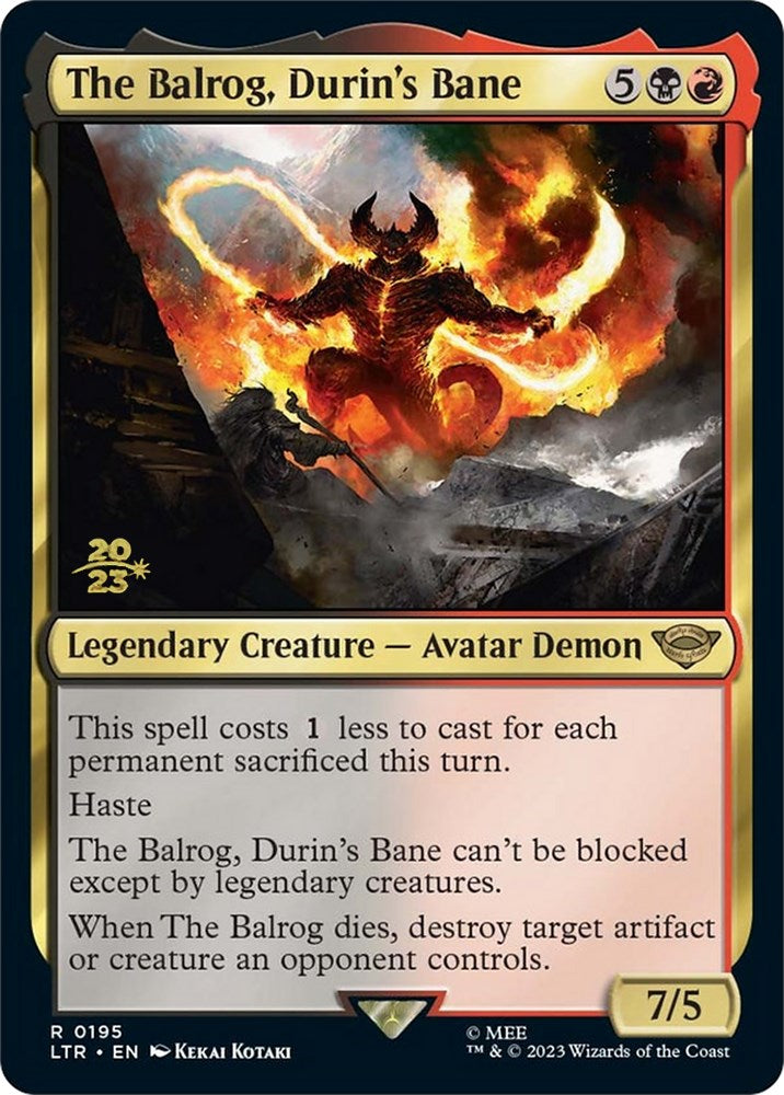 The Balrog, Durin's Bane [The Lord of the Rings: Tales of Middle-Earth Prerelease Promos] | Clutch Gaming