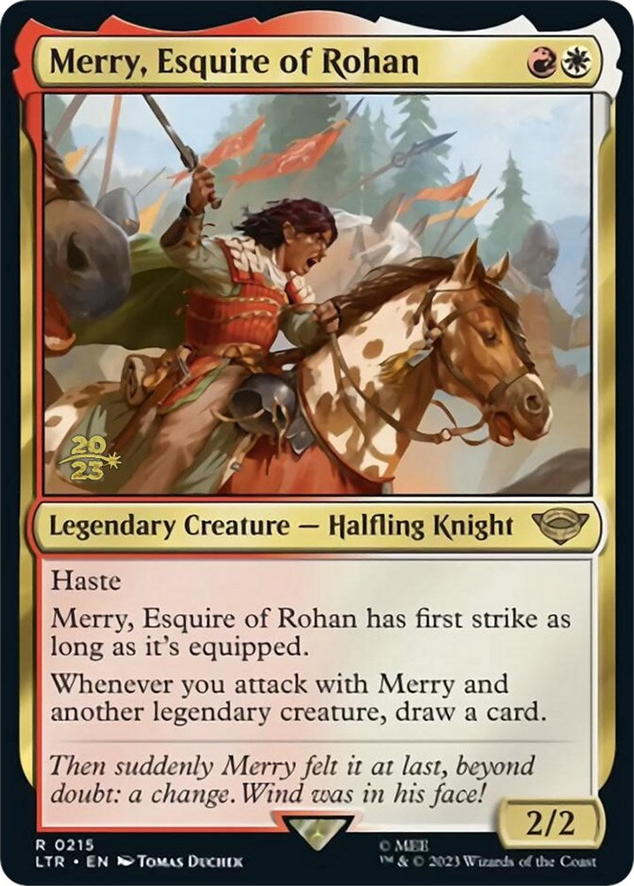 Merry, Esquire of Rohan [The Lord of the Rings: Tales of Middle-Earth Prerelease Promos] | Clutch Gaming