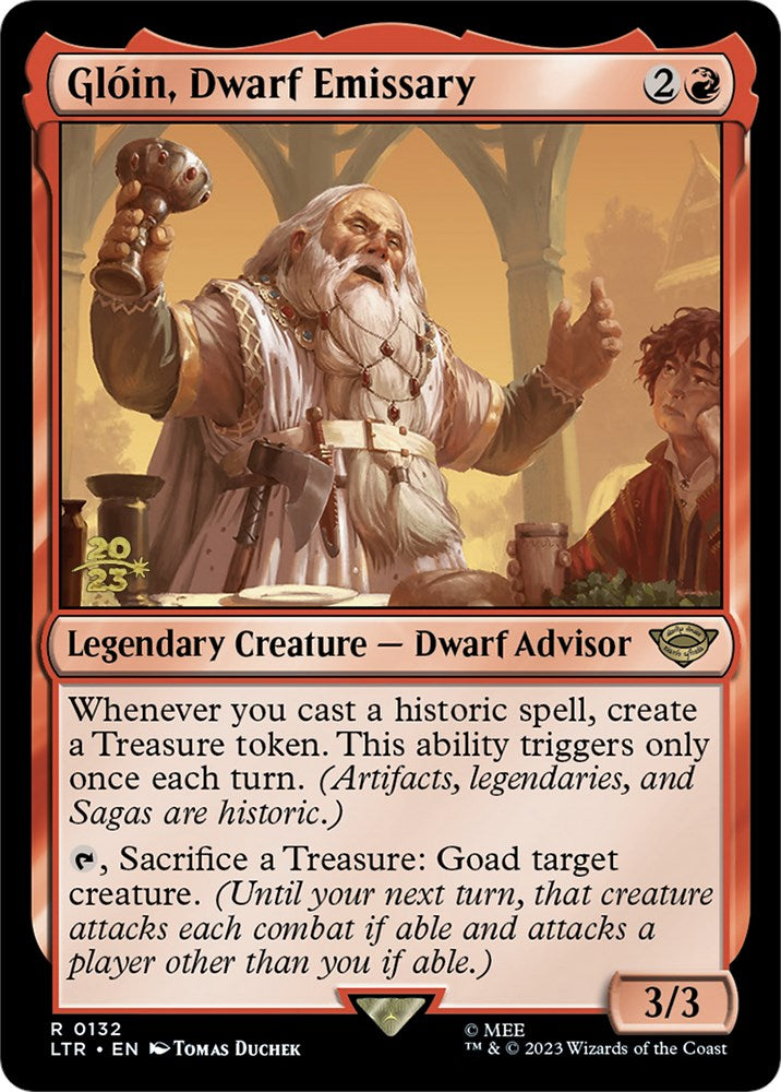 Gloin, Dwarf Emissary [The Lord of the Rings: Tales of Middle-Earth Prerelease Promos] | Clutch Gaming