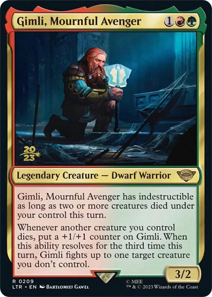 Gimli, Mournful Avenger [The Lord of the Rings: Tales of Middle-Earth Prerelease Promos] | Clutch Gaming